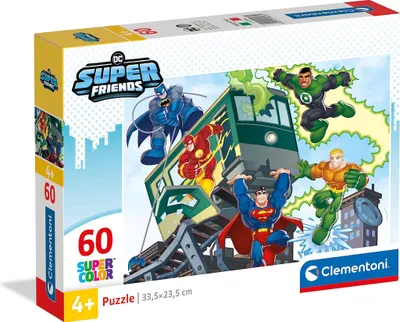 Produktbild von Clementoni Supercolor DC Comics Super Friends, 60 Stück(e), Comics, 5 Jahr(e)