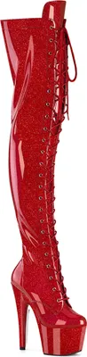 Produktbild von ADORE-3020GP Damen Boots von Pleaser, Rot  , EU 36, US 6
