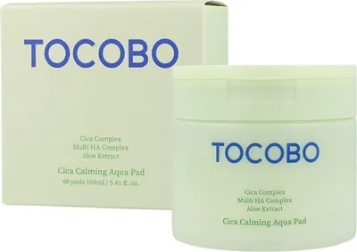 Immagine prodotto di TOCOBO CICA CALMING AQUA PAD 60EA - Pad per il viso lenitivo e idratante
