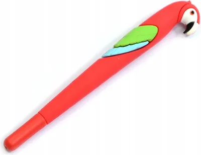 Produktbild von Papagei Ara Fineliner Stift Schwarz - Gelstift für Büro & Schule - Lustiges Geschenk