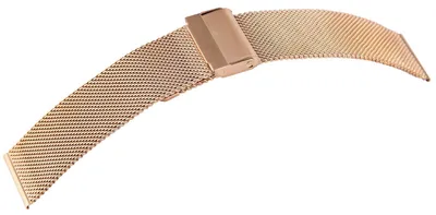 Produktbild von Edelstahl Milanese-Uhrenband rosegolfarben 20 mm Stegbreite Hakenverschluss Engelhardt