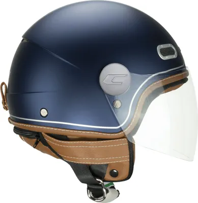 Immagine prodotto di Casco Jet CGM 191V PIX VINTAGE Argento Satinato Blu Visiera Lunga taglia XL