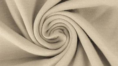 Produktbild von Jersey Yara Beige Uni 220 g/m², ca. 0,5 m lang, ca. 1,5 m breit, Stoffe Meterware, Baumwolljersey