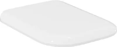 A white toilet seat on a white background.
