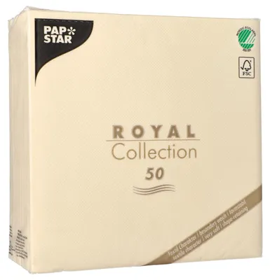 Zdjęcie produktu dla Papstar 11621, Szampański, Bibułka, Monochromatyczny, 54 g/m², 400 mm, 400 mm