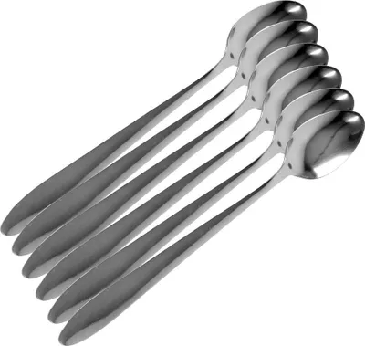 Produktbild von Eislöffel Edelstahl 6er Pack Dessertlöffel 19 cm Löffel Cocktaillöffel Besteck