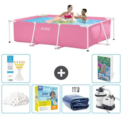 Produktbild von Rechteckiger Frame Pool - 220x150x60 cm - 7-teilig  S75