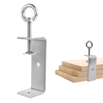 Imagen del producto de Abrazaderas de acero inoxidable tipo "C", de 100 mm, ajustables de 50 a 92 mm, para trabajos en madera