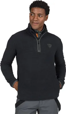 Image de Rossignol Strawpile Fleece avec Demi-Zip Noir XL Homme Noir XL