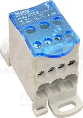 Produktbild von Verteilerblock 3×16mm2 - 4×10mm2 1000VAC/DC 80A