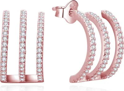 Obrázek produktu pro Módní bronzové náušnice se zirkony AGUP3301-ROSE
