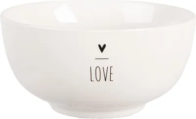Immagine prodotto di Zuppiera Clayre & Eef 500 ml Cuore in porcellana bianca