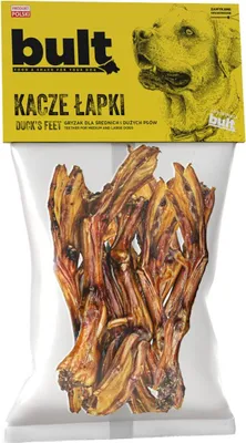 Produktbild von Bult | Kauartikel Natürlich für Hunde - 100g - 100% Entenfleisch -getrocknete Entenfüße - Natürliche Hundesnacks