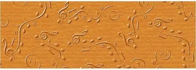 Produktbild von Prägekarton Elegance 220g/qm 23x32cm VE=5 Blatt Partitur orange