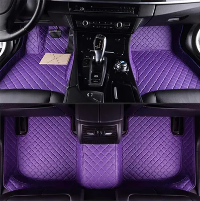 Image de Tapis de sol pour voiture, imperméables, antidérapants, couleur : violet