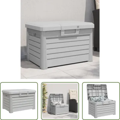 Obrázek produktu pro The Living Store Outdoor-Kissenbox Grau 73x50,5x46,5 cm Polypropylen