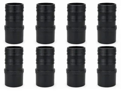 Produktbild von HAF 8x PVC Druckschlauchtülle mit 63mm x 63mm | Schlauchtülle x Klebestutzen | Schlauchverbinder aus grauem PVC-U | PN16 für Pool und Teich