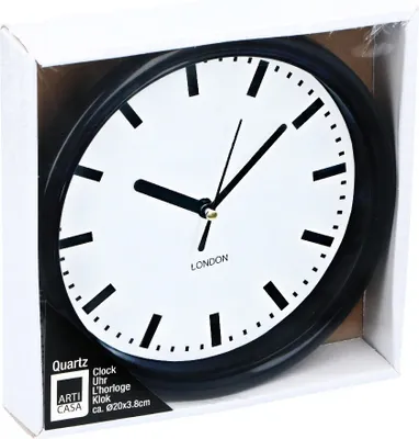 Immagine prodotto di Orologio da parete 20 cm nero ED-224295cern