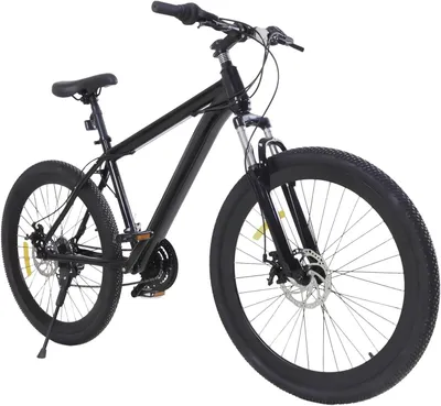 Productafbeelding van Mountainbike - ATB Jeugdfiets - Terrein Fietsen - Dubbele Schijfremmen - 26 inch - Zwart