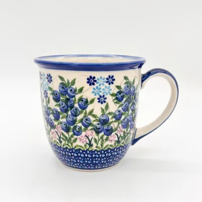 Produktbild von Becher Handgefertigte Bunzlauer Keramik Tasse, Becher 400 ml UNIKAT