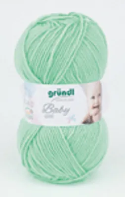 Image de 50 g de fil à tricoter et à crocheter pour bébé, couleur menthe (04) – pour le tricot et le crochet