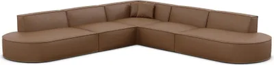 Produktbild von Kunstleder Ecksofa Brevia Braun