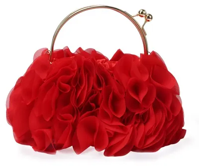 Image de Solidchoice - Pochette en satin, motif floral, idéale pour les fêtes et les soirées