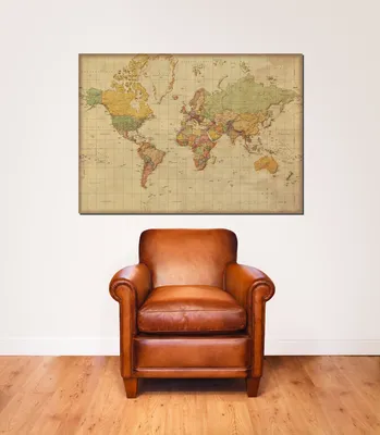 Immagine prodotto di Mappe - Poster gigante - Mappa del mondo tedesco antico
