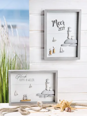 Produktbild von Gilde Steinbild "Meerzeit oder Glück" 51826