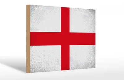 Produktbild von Holzschild Flagge England 30x20cm Flag of England Vintage