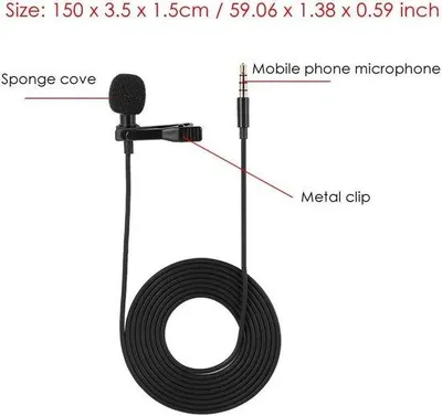 Produktbild von Drehbare Clip-Mikrofon 360 Grad für Smartphone Android
