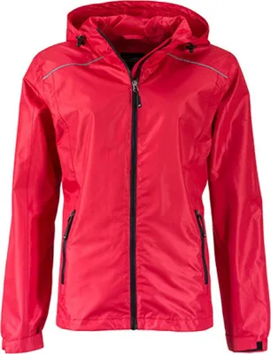 Produktbild von Ladies` Rain Jacket / Wind- und wasserdichtes Gewebe - Farbe: Red/Black - Größe: M
