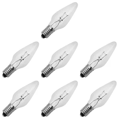 Produktbild von Weihnachts-Ersatzlampe E10 Glühlampe klassisch 48V 3W 2200K dimmbar klar 7 Stück