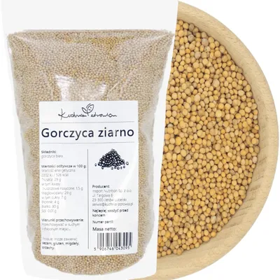 Produktbild von Weiße Senfkörner 1 kg Senfsamen Ganz Gewürz Einlegen Kochen Küche