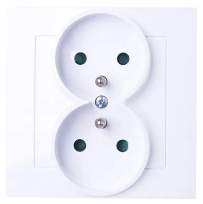 Produktbild von Ospel GP-2GZP/00, Weiß, IP20, 16 A, 84 mm, 45 mm, 84 mm