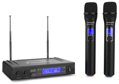 Productafbeelding van Audibax Missouri 2000: Draadloze handmicrofoon, VHF, bereik A