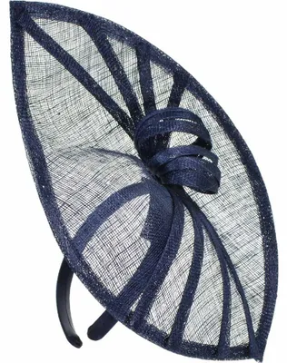 Seeberger Sinamay Haarreif in blau