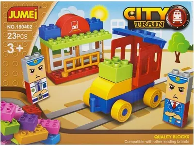 Produktbild von Jumei 3+ City Züge, 23-teiliges Set, 26x19cm