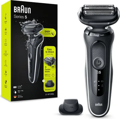 Immagine prodotto di Braun Series 5 51-W1200s Rasoio a lamina Trimmer Nero, Bianco