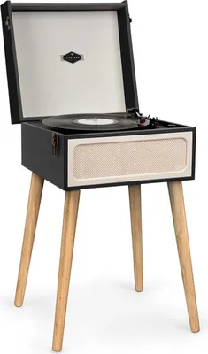 Produktbild von Auna Plattenspieler für Schallplatten, USB Plattenspieler mit Lautsprecher und CD-Player, Schallplattenspieler im Retro-Design, Audio Record Player, Moderner Vinyl Player, Plattenspieler Turntable