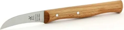 Produktbild von Solinger Schälmesser gebogen Kohlenstoffstahl Buchenholz 5,9 cm Küchenmesser