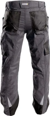 A pair of work pants shown from the back.