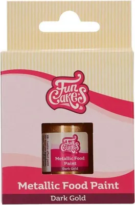 Produktbild von Metallische Lebensmittelfarbe GOLD DARK GOLD 30ml