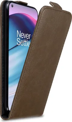 Image de Cadorabo Housse pour OnePlus Nord CE 5G Housse de protection en brun Flip Etui Housse de téléphone portable Case Cover