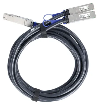 Productafbeelding van BlueOptics Direct Attach Kabel 400GBASE-CR8, QSFP-DD/2xQSFP56, 1 meter