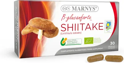 Produktbild von MARNYS®  Shiitake Kapseln mit β-Glucanen – Natürliche Immununterstützung 30 Kapseln