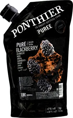 Produktbild von Food-United BROMBEEREN FRUCHT-PÜREE Ponthier 1KG für Smoothies Müsli uvm.