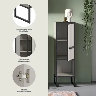Produktbild von xonox.home Standschrank Badkommode Schrank Bagno Kaschmir 30x101x32cm