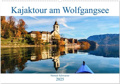 Produktbild von Kajaktour am Wolfgangsee (Wandkalender 2025 DIN A2 quer), CALVENDO Monatskalender