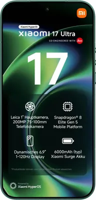 Zdjęcie produktu dla Xiaomi 17 Ultra 5G – smartfon z systemem Android i procesorem Snapdragon 8 Elite Gen 5